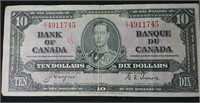 1937 Canada 10 dollar bill -Coyne & Towers
