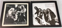 Two framed Led Zeppelin pictures