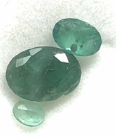 21X- genuine emerald 2.0ct gemstones $200