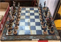 Unique civil war chess set missing one piece