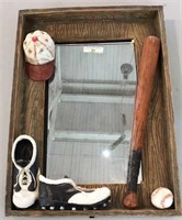 Baseball theme mirror