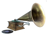 Talk-O-Phone "Clark" Front Mount Horn Phonograph