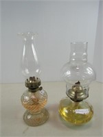 BRACKET AND PEDESTAL OIL LAMPS