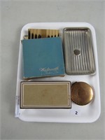 TRAY: PERFUMES, COMPACTS ETC