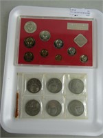 TRAY: 1988 CCCP COIN SET & OTHER