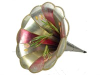 Edison Cylinder Flower Phonograph Horn