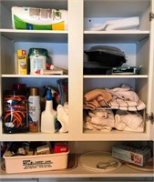 600 - ALL ITEMS SEEN PICTURED IN CABINET