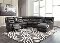Ashley 511 Large 6 pc Reclining Sectional w/Chaise