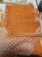Vintage Orange Table Linens