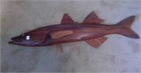 Carved Wood Fish 34x9