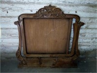 Antique vanity top mirror frame