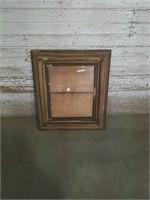 Picture frame with glass