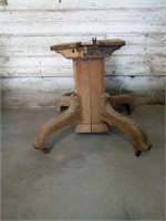 2 piece antique table base