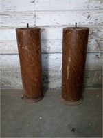 A pair of antique table bases