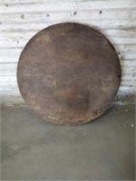 Round antique table top