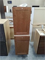 2 new maple cabinets, base cabinet 18" wide