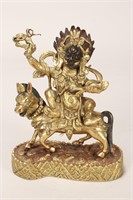 Gilt Bronze Figure of Palden Lhamo,