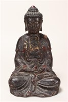 Chinese Cast and Lacquered Buddha,