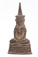 Thai Bronze Temple Buddha,