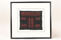 Framed Cambodian Embroidered Textile,
