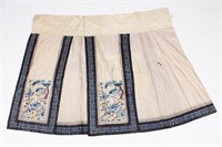 Chinese Silk and Embroidered Skirt,