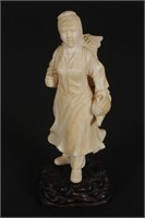 Chinese Ivory Republic Figure, c.1912-1942,
