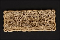 Stunning Chinese Qing Dynasty Ivory Panel c.1860,