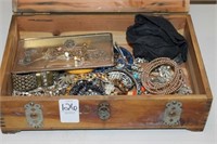 BOX OF COSTUME JEWELRY