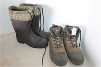 HIKING BOOTS AND WATER BOOTS