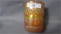 CRIDER ART GLASS TUMBLER AS SHOWN