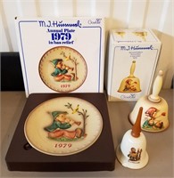 1979 Hummel Christmas Plate & Bells