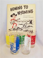 Vintage Reddy Kilowatt Wyoming Tumblers & Music