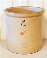 #2 Red Wing Stoneware Small Wing Crock GOOD
