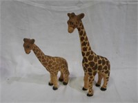 Pair African Handmade Giraffes