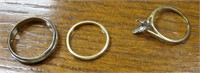 Three 14K Gold Rings Total Weight 8.05 grams