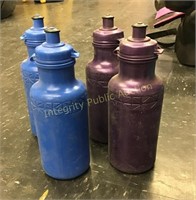 Two Purple Two Blue Reusable Bottles
