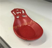 Red Iron Spoon Rest *
