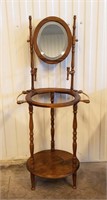 Antique Reproduction Wash Stand Shaving Mirror