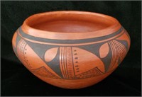HOPI Indian Black on Red SW Indian Pottery Jar
