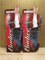 Two Dale Earnhardt Jr. Budweiser Standup Displays