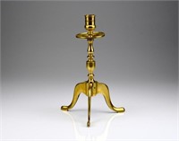 Georgian brass candlestick
