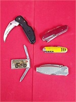 Five Miscellaneous Pocket Knives
