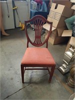Shield back side chair