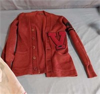 Red Varsity Sweater and Team Shirt
