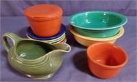 11pcs. FIESTA WARE 
1 Bowl Is Chipped