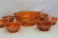 Acorn Burrs 7 pc. berry set - marigold