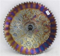 Stippled Good Luck 9" plate w/ribbed back - purple