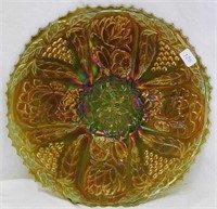 Lotus & Grape 9" plate - green