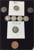 Mercury Dimes/steel Pennies, Roosevelt Dimes