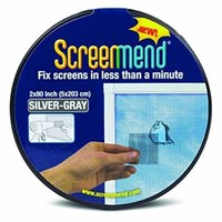 Screen Repair Kit, 2 x 80" Roll, Silver-Gray
